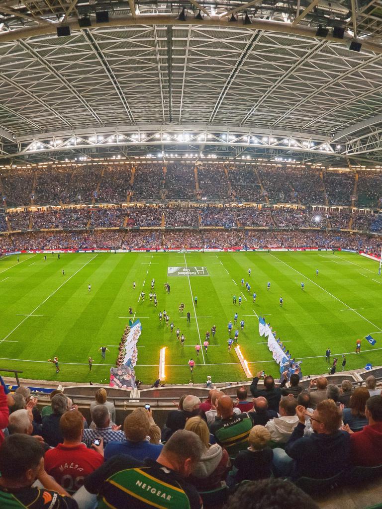 Image of inside the Principality Stadium on match day.
