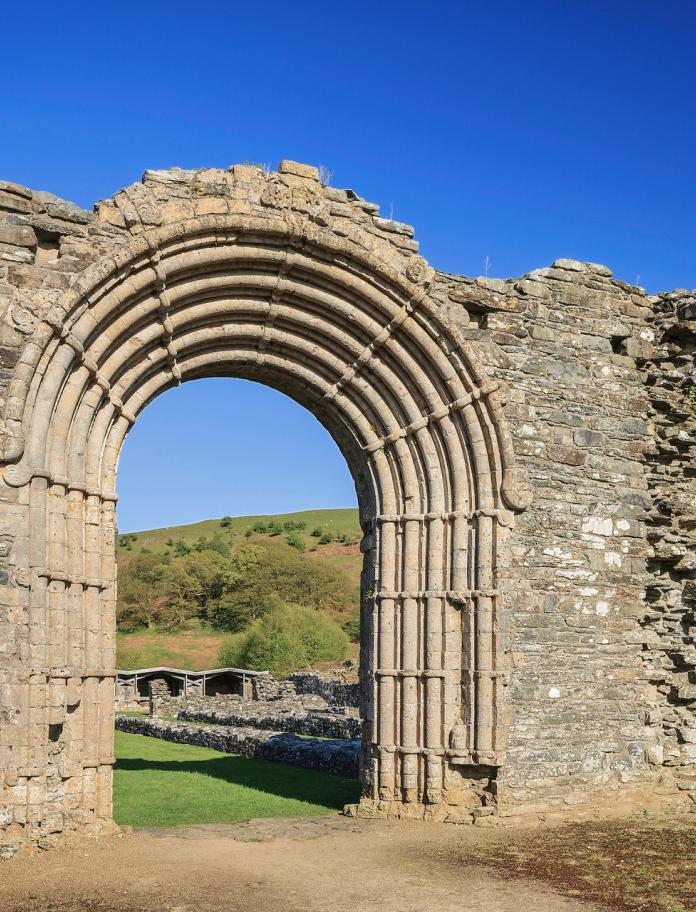 abbey ruin archway 