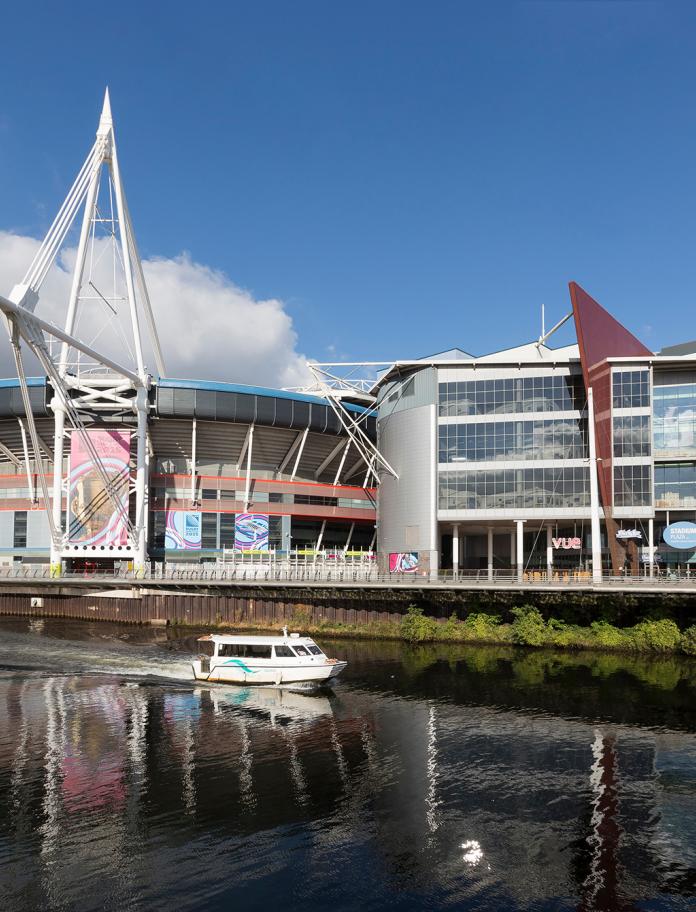 Image of the Principality Stadium in Cardiff.