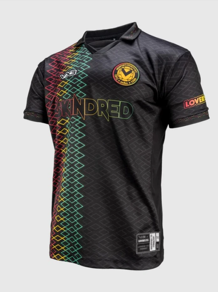 An image of the limited edition Newport County AFC shirt