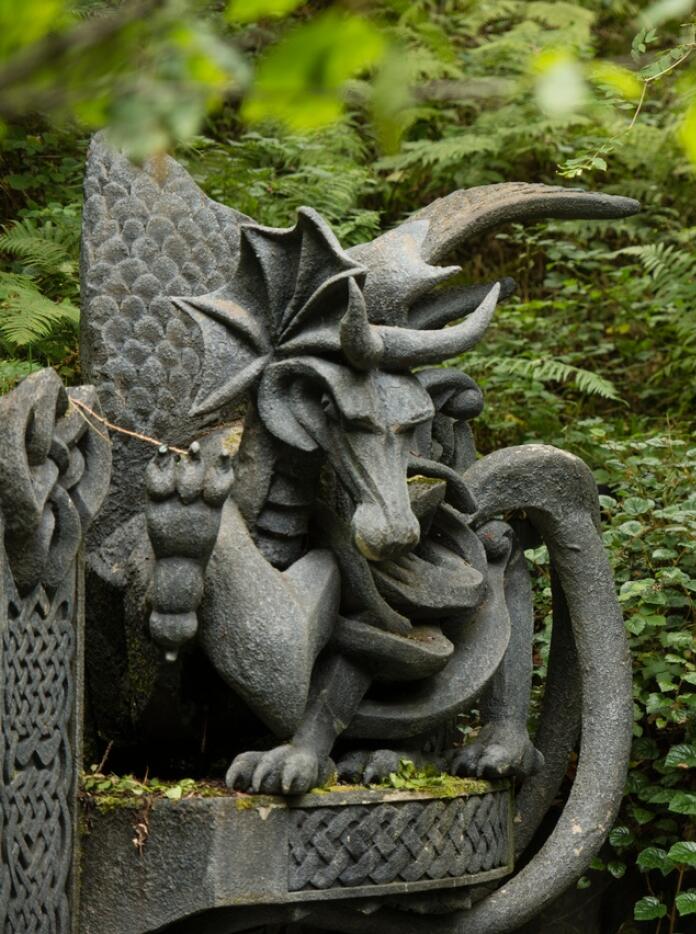 Image of a sitting dragon.