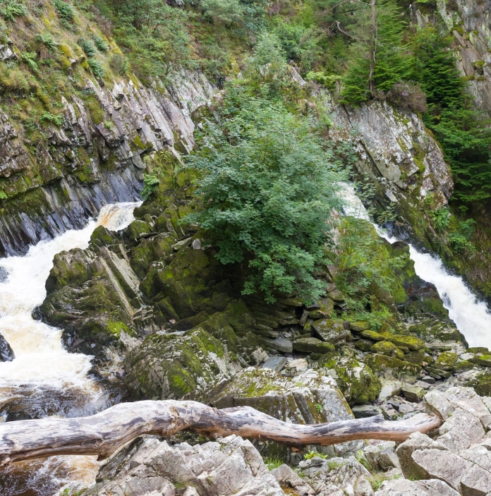 Waterfalls.