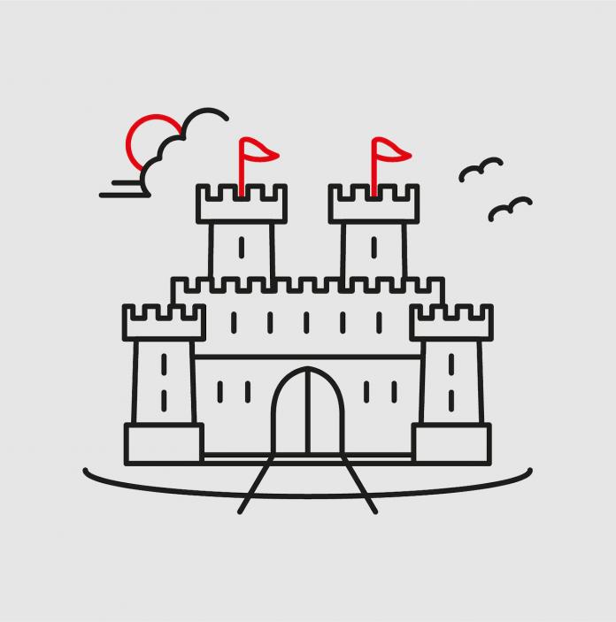 Abbildung eines Schlosses