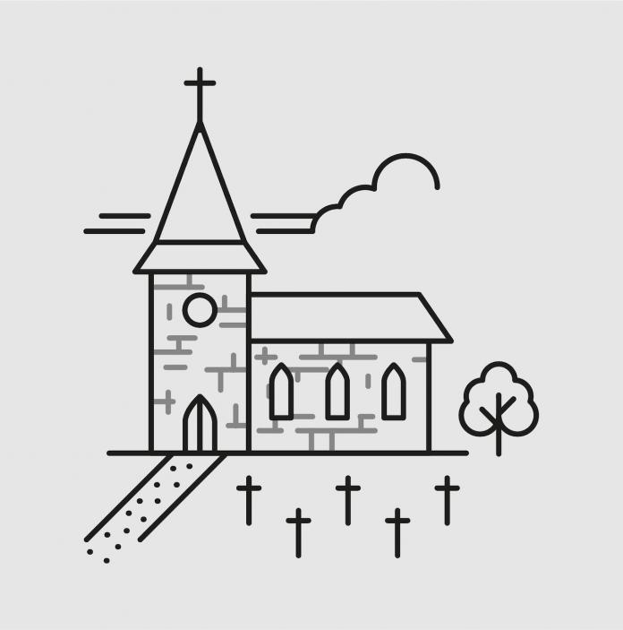 Ilustración de una iglesia