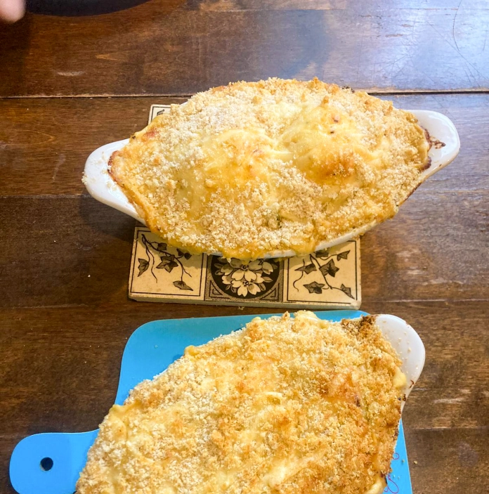 Two Anglesey egg pies