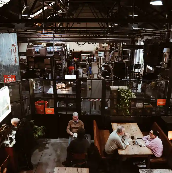 A view of the interior of Coaltown Coffee