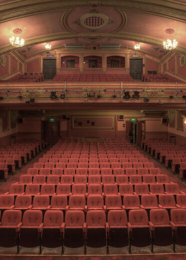 An inside view of the theatre.