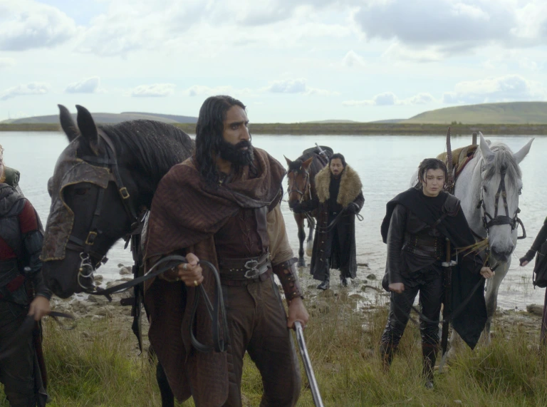 (L-R): Jade (Erin Kellyman), Boorman (Amar Chadha-Patel), Graydon (Tony Revolori), Kit (Ruby Cruz) and Dove (Ellie Bamber) in Lucasfilm's WILLOW exclusively on Disney+.