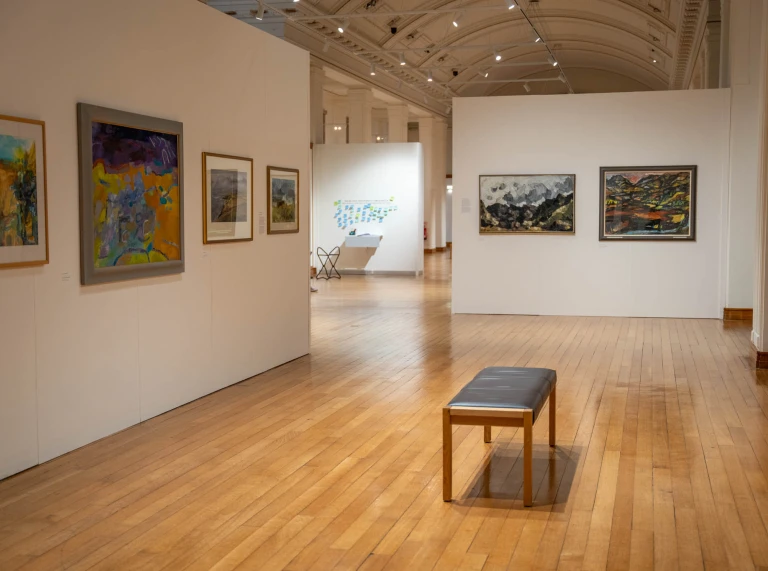 View of the inside of the museum