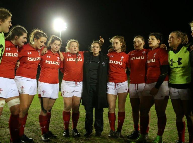 Wales under 20s women rugby players 