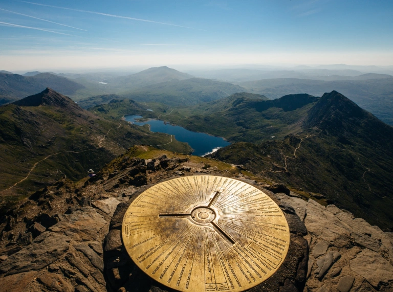 Una vista desde la cima del Snowdon.
