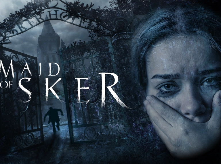 Poster for new video game called Maid of Sker