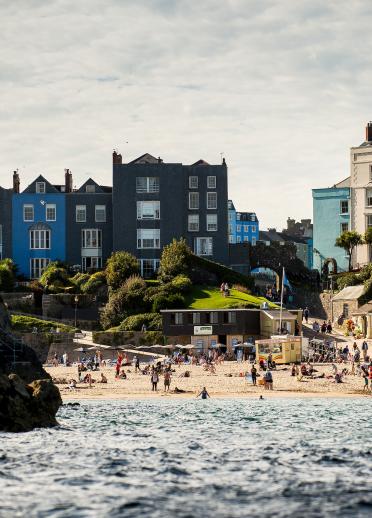 Image of Tenby beach from the sea
