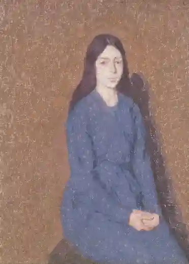 Girl in the Blue Dress, a painting by Gwen John