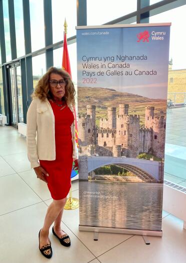 Donna Personna and Wales in Canada banner