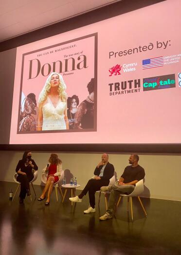 Panel discussion at Donna screening