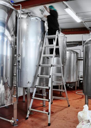 Wasserkocher in Monty Brauerei brauen