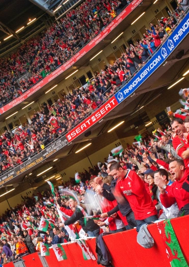 Rugby foule, Principauté Stadium, Cardiff