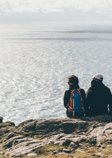 Skomer Island hikers