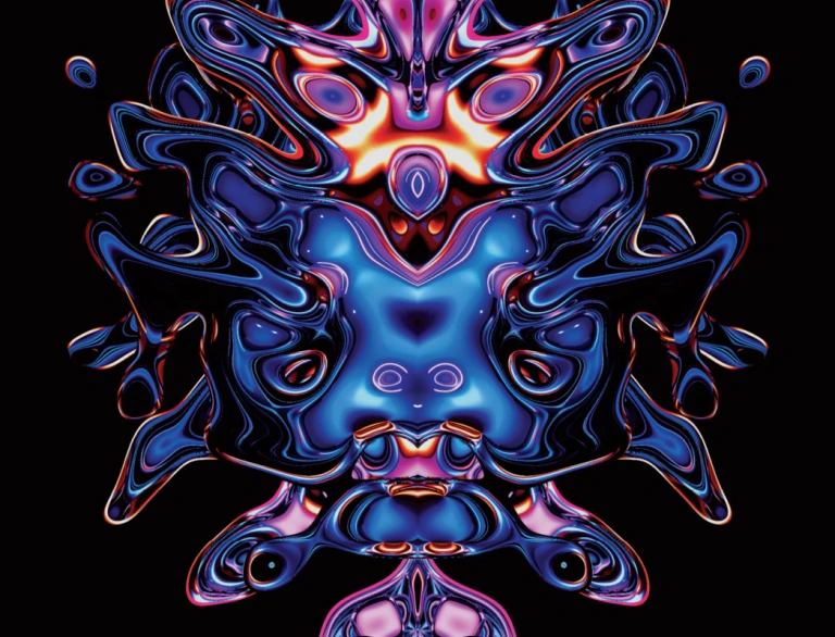 A colourful artwork by Welsh artist Mark James