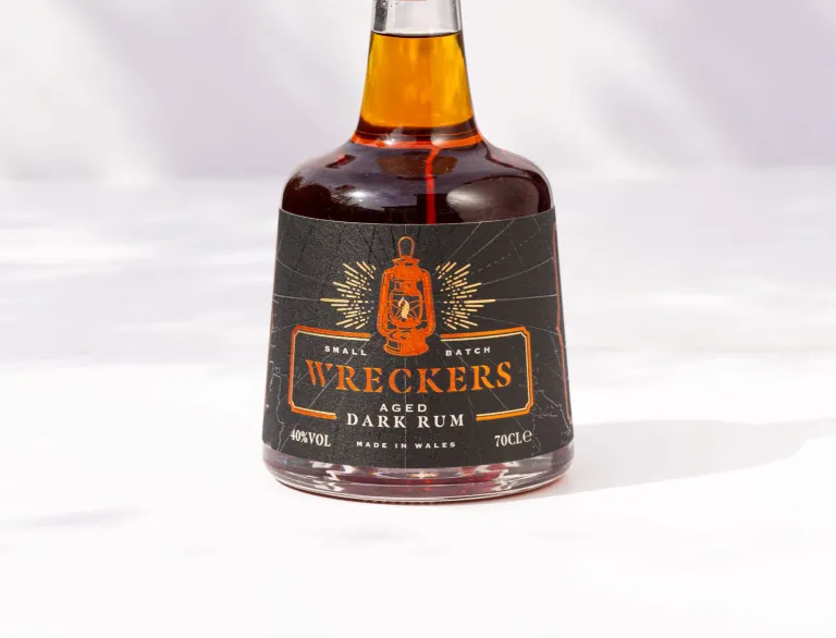 A bottle of Wreckers Rum