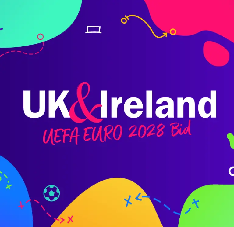 UK & Ireland UEFA EURO 2028 Bid text banner