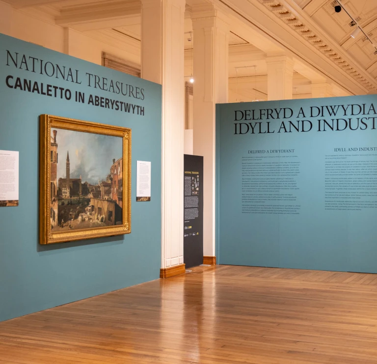 A view of the painting and exhibition 
