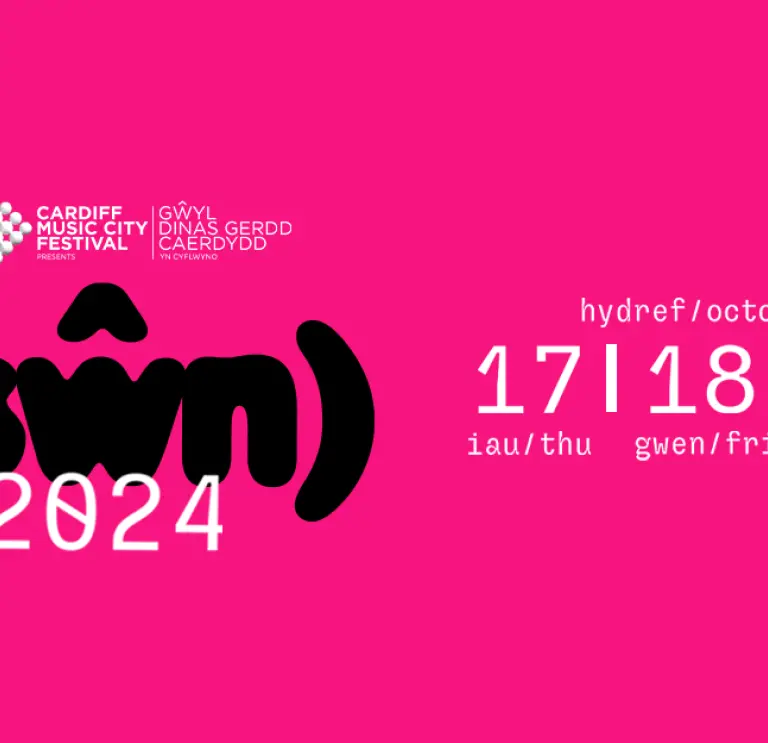 Swn Festival 2024 poster, giving the dates as 17 / 18/ 19 October 2024