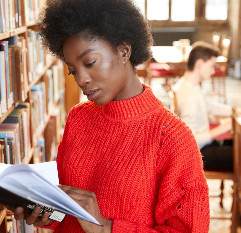 Students in Bangor University Library
