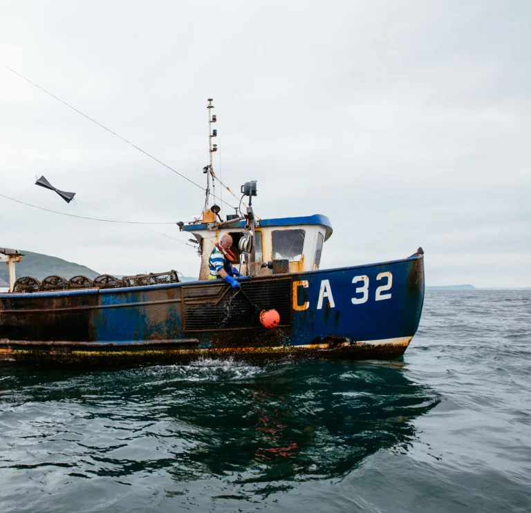 Fischerboot in der Cardigan Bay