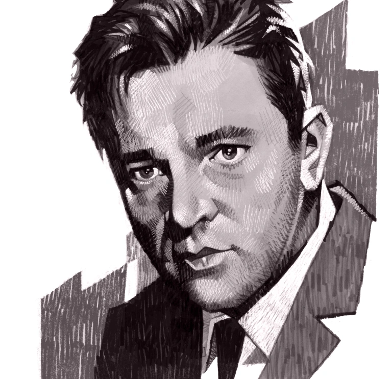 Una ilustración de Richard Burton