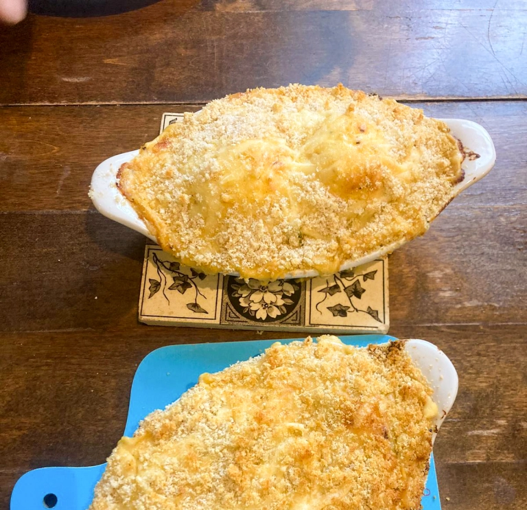 Two Anglesey egg pies