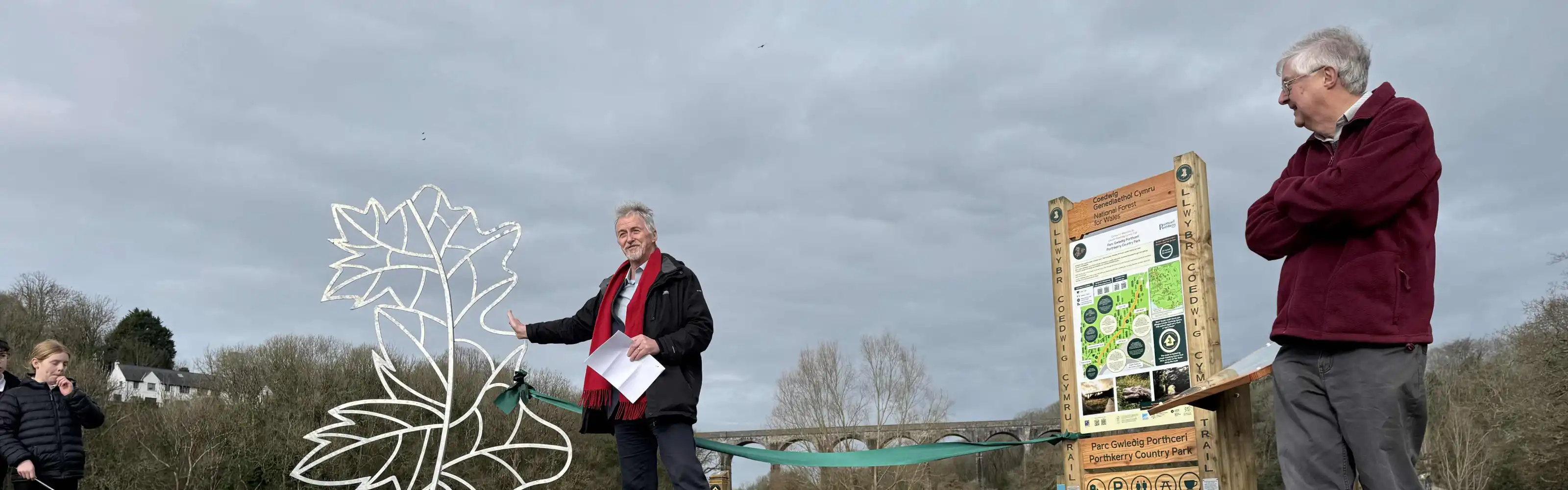 Launch of the first 80km section of the Llwybr Coedwig Cymru Trail ...