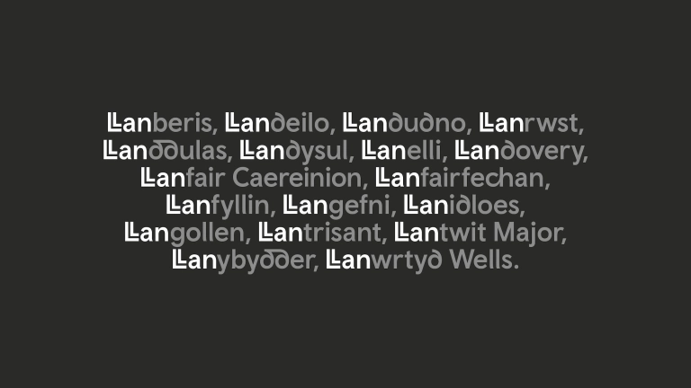 Toponymes gallois commençant par Llan