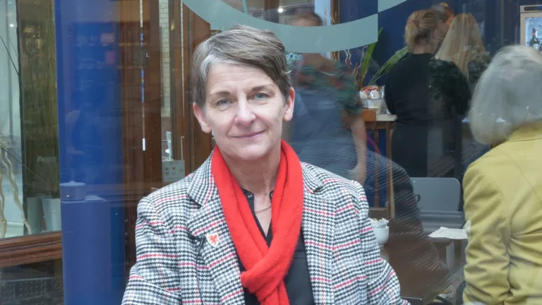 A close up image of Laura McAllister
