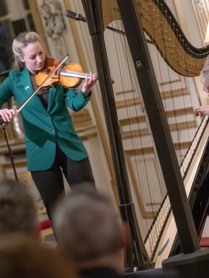 musicians playing to audience