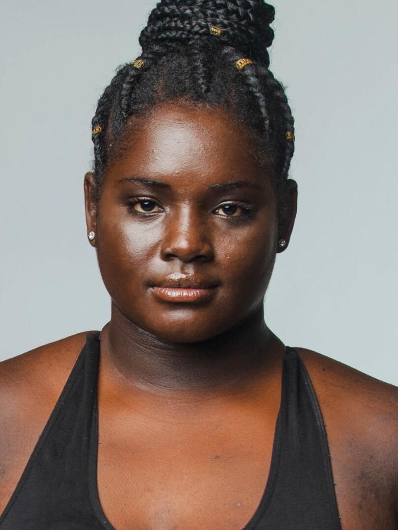 A portrait photograph of parasports athlete Funmi Oduwaiye