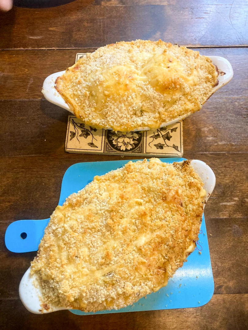 Two Anglesey egg pies