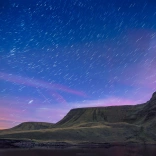 Stars in the sky at night.