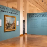 A view of the painting and exhibition 